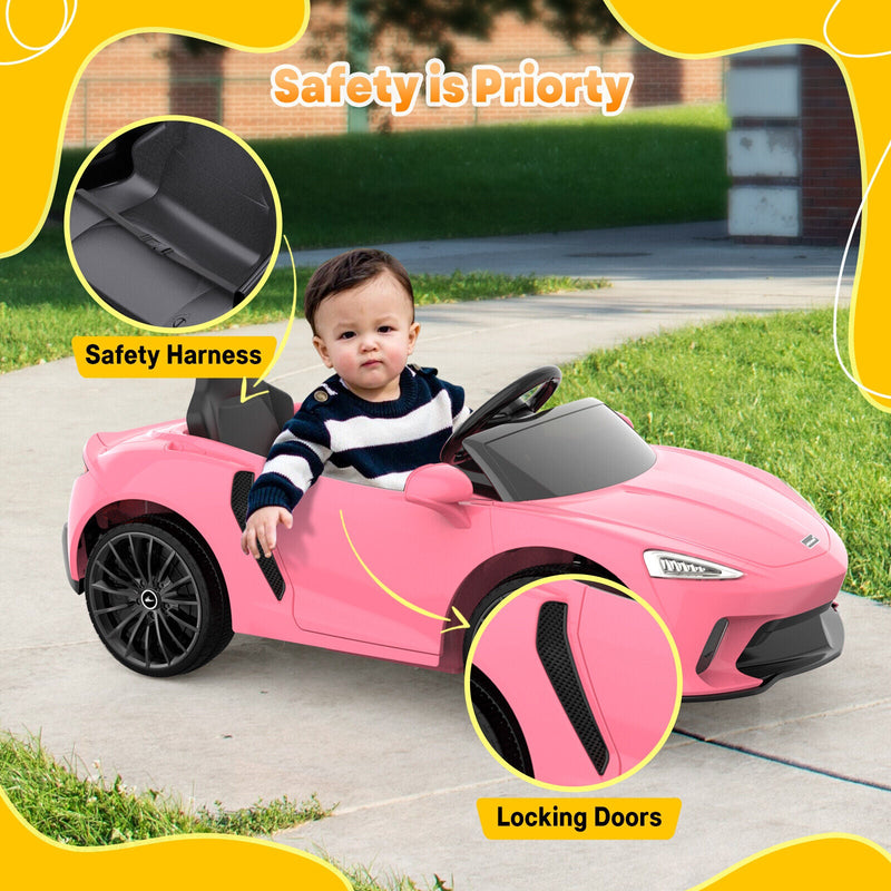Load image into Gallery viewer, 12V Sports Car for Kids with 2 Speeds, Parental Control, Sound Effects, and LED Lights
