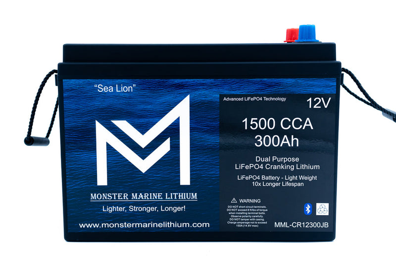 Load image into Gallery viewer, 1500 CCA 300AH Dual Purpose Cranking Lithium Bluetooth "Sea Lion"
