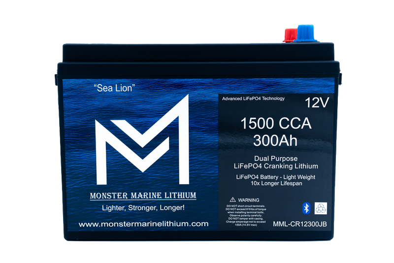 Load image into Gallery viewer, 1500 CCA 300AH Dual Purpose Cranking Lithium Bluetooth "Sea Lion"
