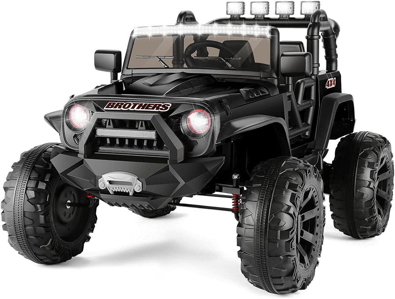 Load image into Gallery viewer, Electric Ride-On Jeep for Kids with Remote Control, 3 Speeds, and LED Lights - 24V/12V
