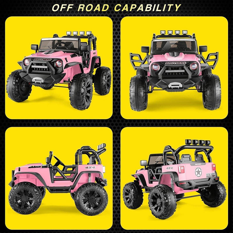 Load image into Gallery viewer, 12V/24V Jeep Music Fashion Ride-On Car for Kids with Remote Control
