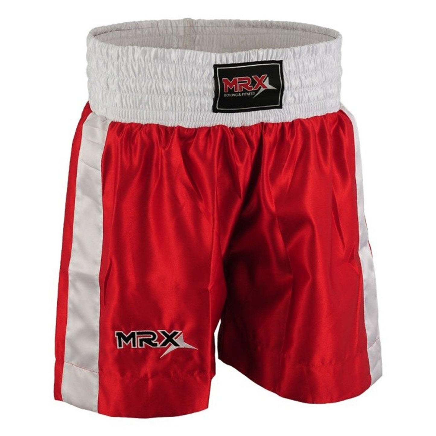 MRX Mens Boxing Shorts Fighting Shorts Red-white-1301