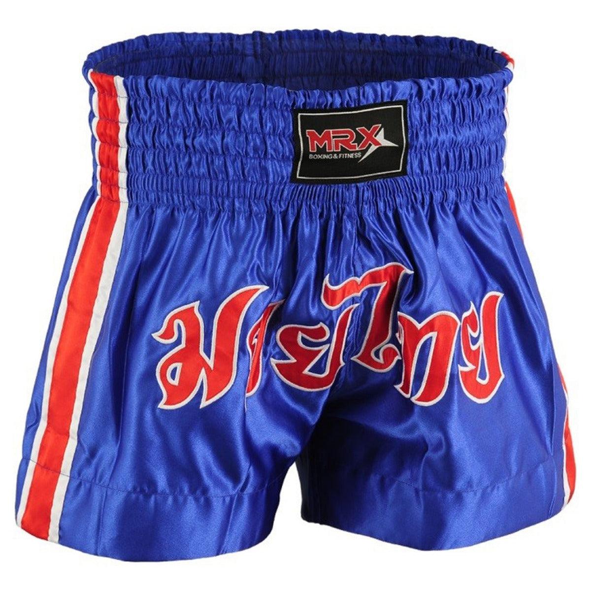 MRX Mens Boxing Shorts Fighting Shorts Blue-red-white -1302