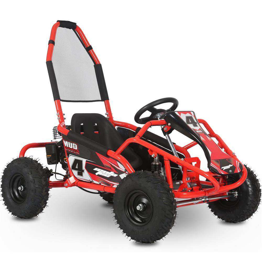 Mototec Mud Monster 98cc Go Kart Full Suspension Red - Skoutley Outdoors LLC