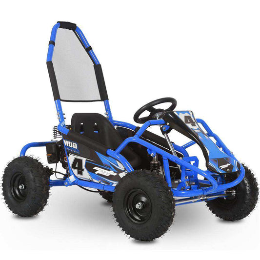 Mototec Mud Monster 98cc Go Kart Full Suspension Blue - Skoutley Outdoors LLC