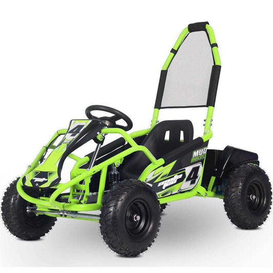 Mototec Mud Monster Kids Electric 48v 1000w Go Kart Full Suspension Green - Skoutley Outdoors LLC