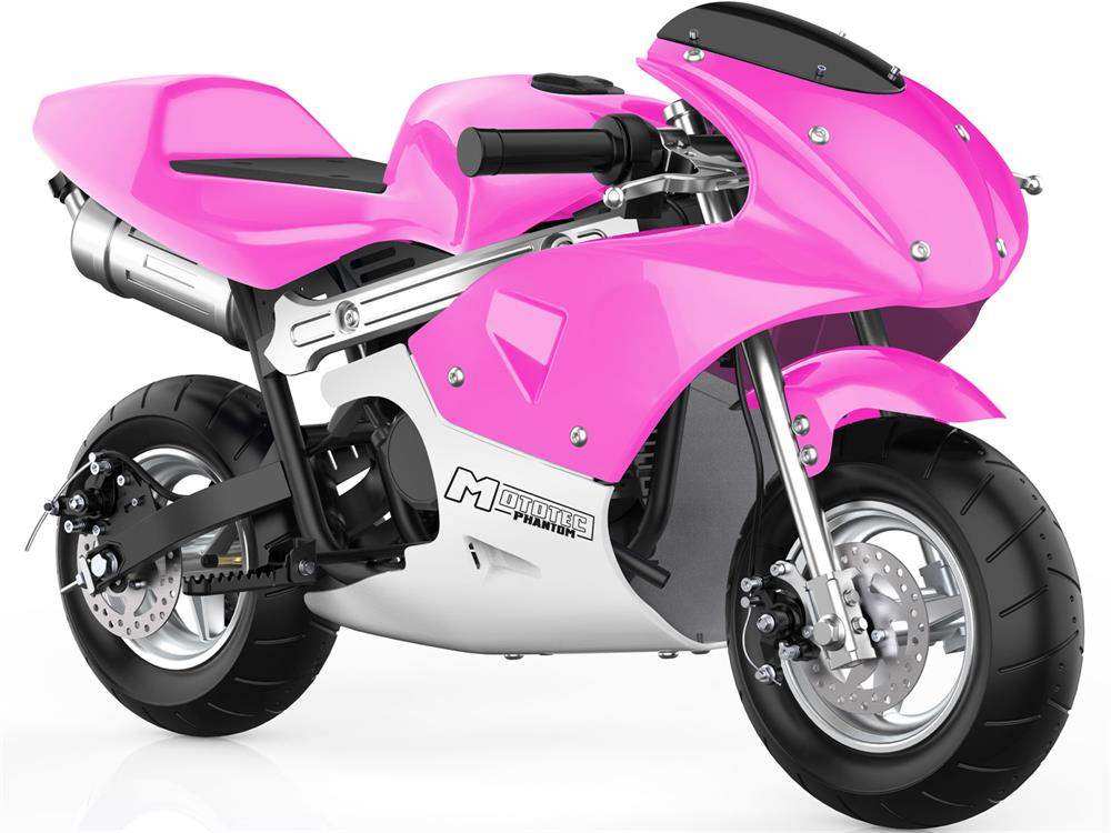 Mototec Phantom Gas Pocket Bike 49cc 2-stroke Pink - Skoutley Outdoors LLC