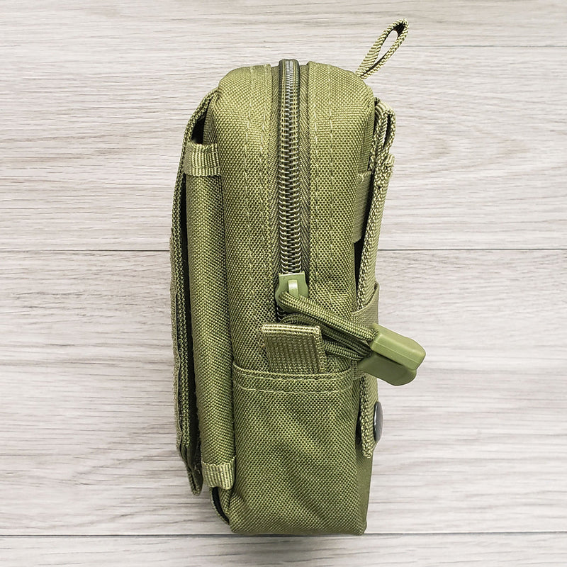 Load image into Gallery viewer, Nylon "Possibles" Bag - Pack and Store Small Items - Molle / PALS Attachment Straps for Belt or Pack Carry
