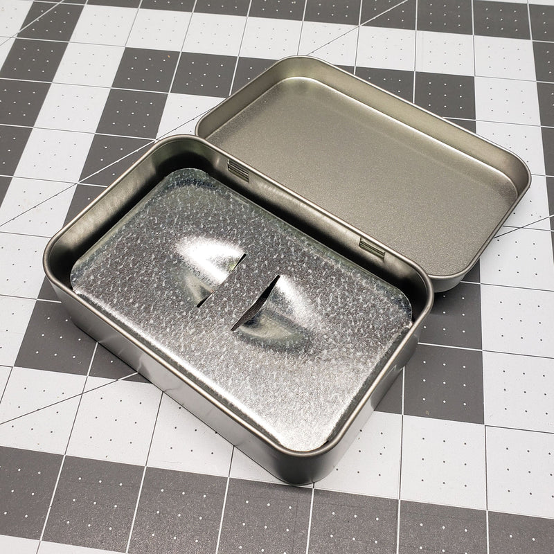 Load image into Gallery viewer, BushKraft­­™ Tinderbox Charring and Storage Tin w/Insert Tray - Large Size
