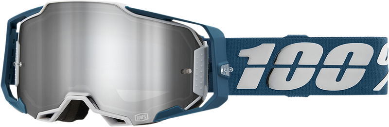 Load image into Gallery viewer, 100% Armega Goggles - Albar - Flash Silver 50005-00005
