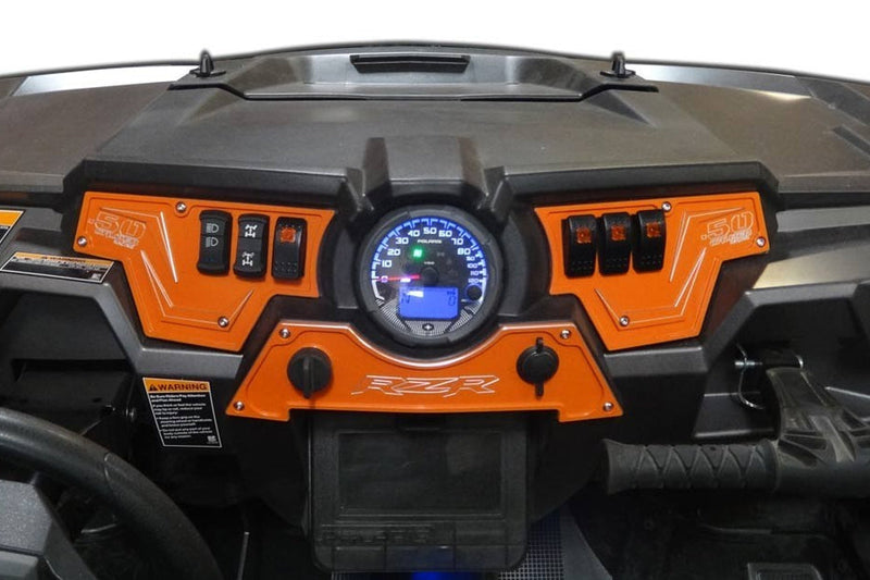 Load image into Gallery viewer, XP1000 3 piece Dash Panel Orange with switches
