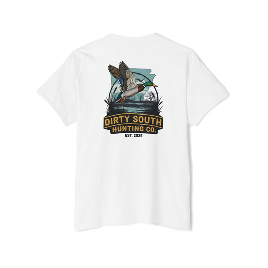 Dirty South Hunting Co. Mallard Flight Scene T-Shirt (Arkansas)- Duck Hunting Graphic Tee – Waterfowl Apparel