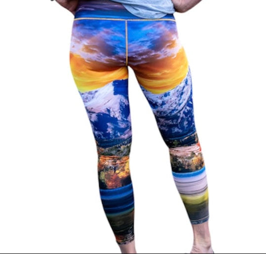 Load image into Gallery viewer, Capitol Peak Sunset Yoga Pants
