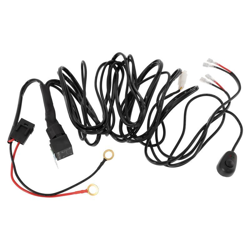 Load image into Gallery viewer, (2 Leads 16AWG) LED Light Bar Wiring Harness Kit with Fuse 12V 40A Relay ON/OFF Switch
