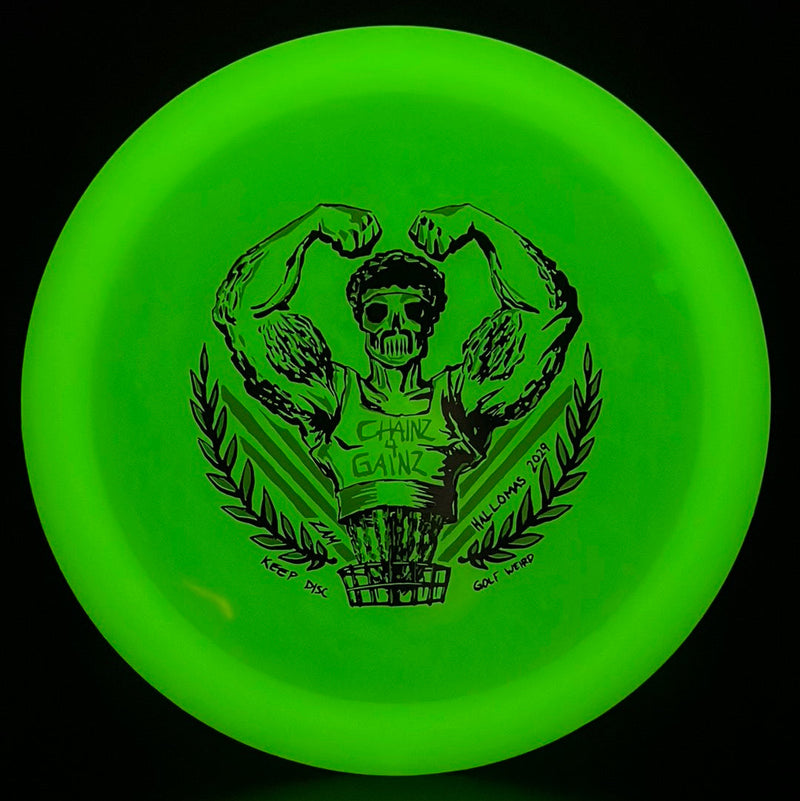 Load image into Gallery viewer, Nocturnal Phoenix - "Chains 4 Gains" by ZAM Keep Disc Golf Weird

