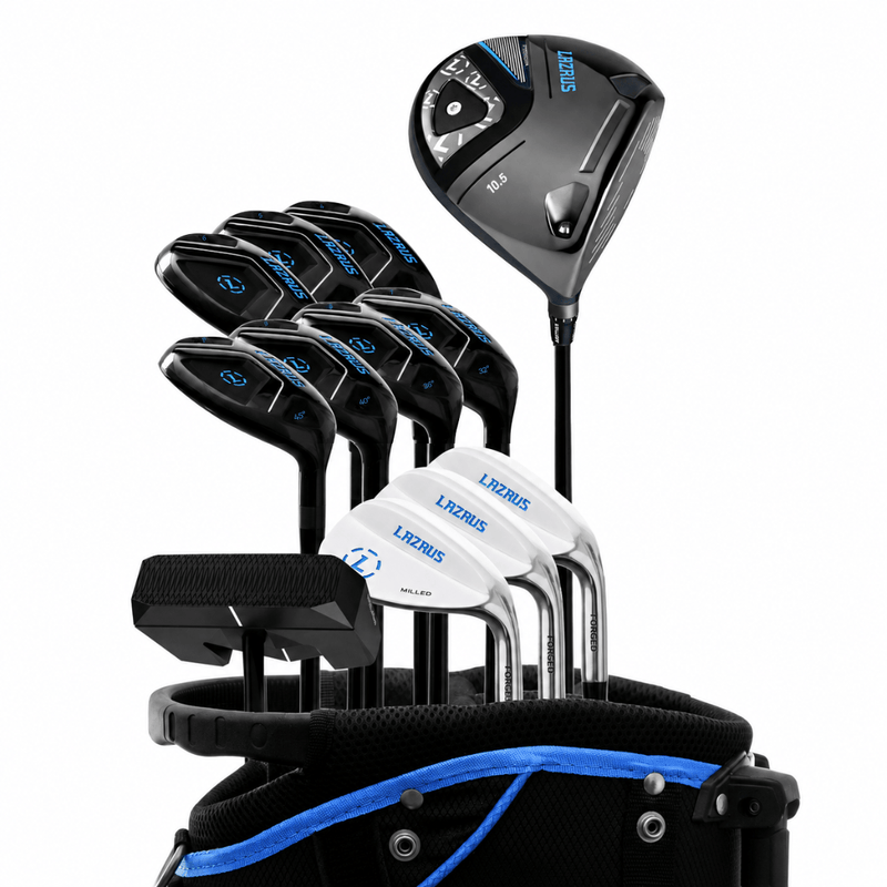 Load image into Gallery viewer, Lazrus Golf 13 pc Set - Laz2 Driver, 3 Wedges Set, Hybrids (4-PW), Putter &amp; Bag (optional)
