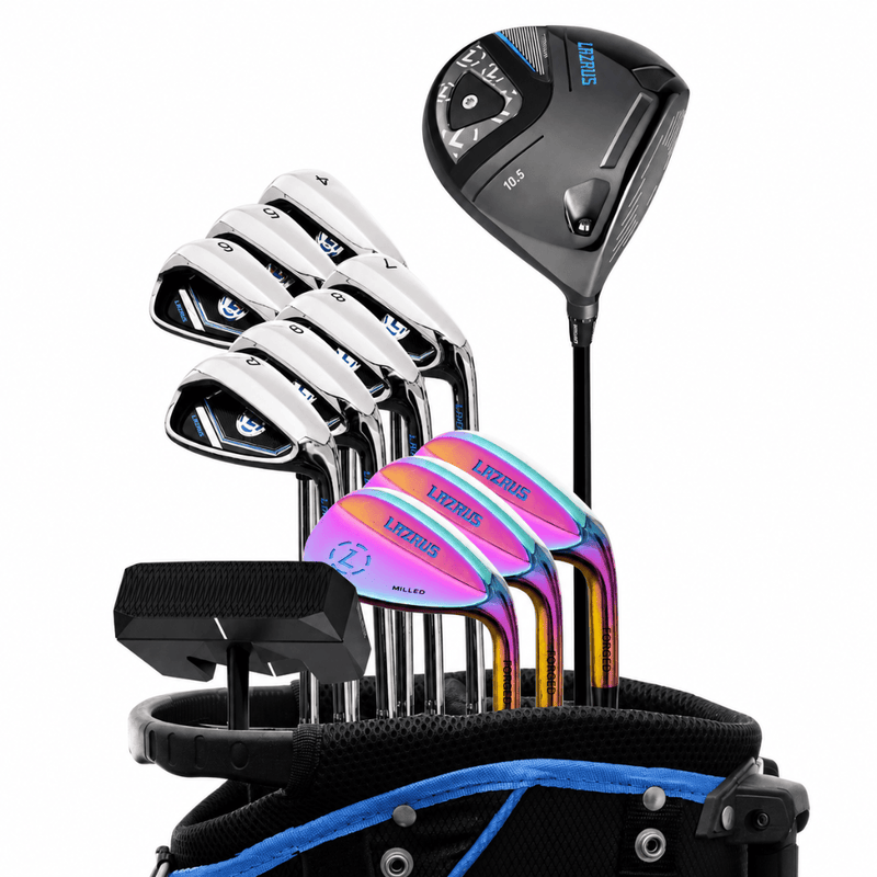 Load image into Gallery viewer, Lazrus Golf 13 pc Set - LAZ2 Driver, 3 Wedges Set, Irons (4-PW), Putter &amp; Bag (optional)
