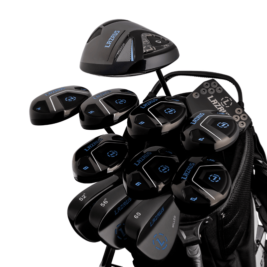 Lazrus Golf 13 pc Set - Laz2 Driver, 3 Wedges Set, Hybrids (4-PW), Putter & Bag (optional)