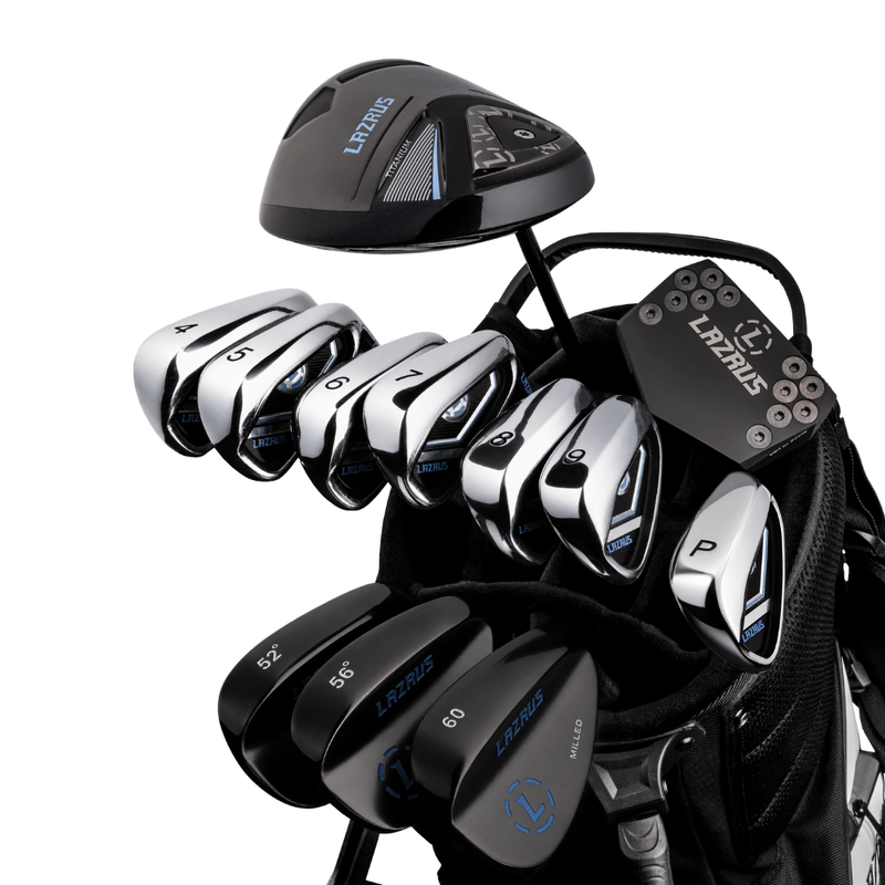 Load image into Gallery viewer, Lazrus Golf 13 pc Set - LAZ2 Driver, 3 Wedges Set, Irons (4-PW), Putter &amp; Bag (optional)
