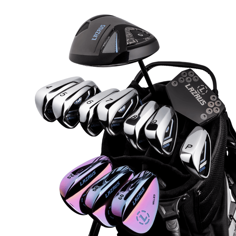Load image into Gallery viewer, Lazrus Golf 13 pc Set - LAZ2 Driver, 3 Wedges Set, Irons (4-PW), Putter &amp; Bag (optional)

