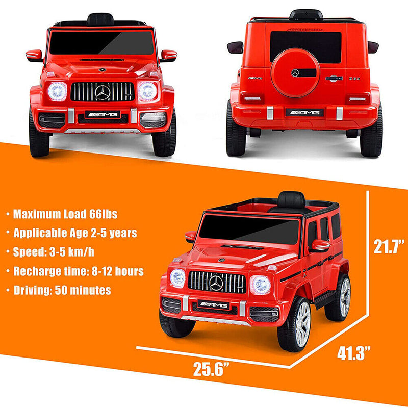 Load image into Gallery viewer, 1:4 Mercedes-Benz AMG G63 Electric Ride-On Car for Kids - Red
