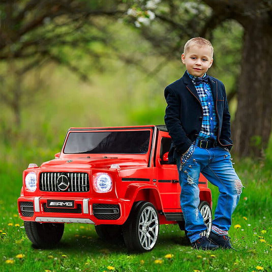 1:4 Mercedes-Benz AMG G63 Electric Ride-On Car for Kids - Red