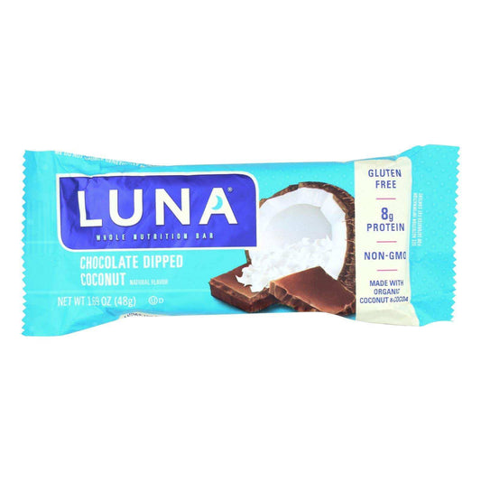 Clif Bar Luna Bar - Organic Chocolate Dipped Coconut - Case Of 15 - 1.69 Oz - Skoutley Outdoors LLC