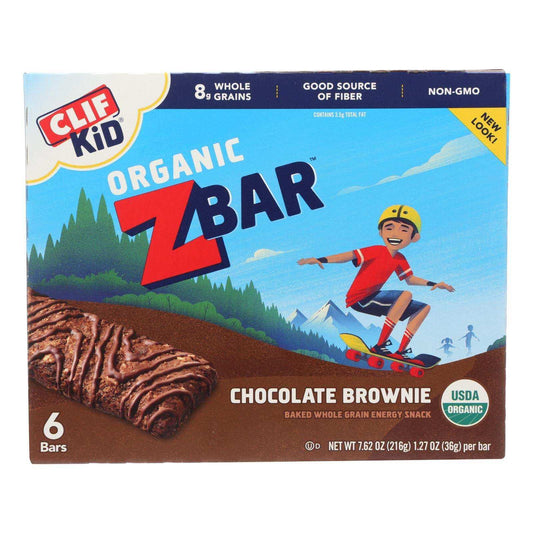 Clif Kid Zbar - Chocolate Brownie - Case Of 9 - 7.62 Oz - Skoutley Outdoors LLC