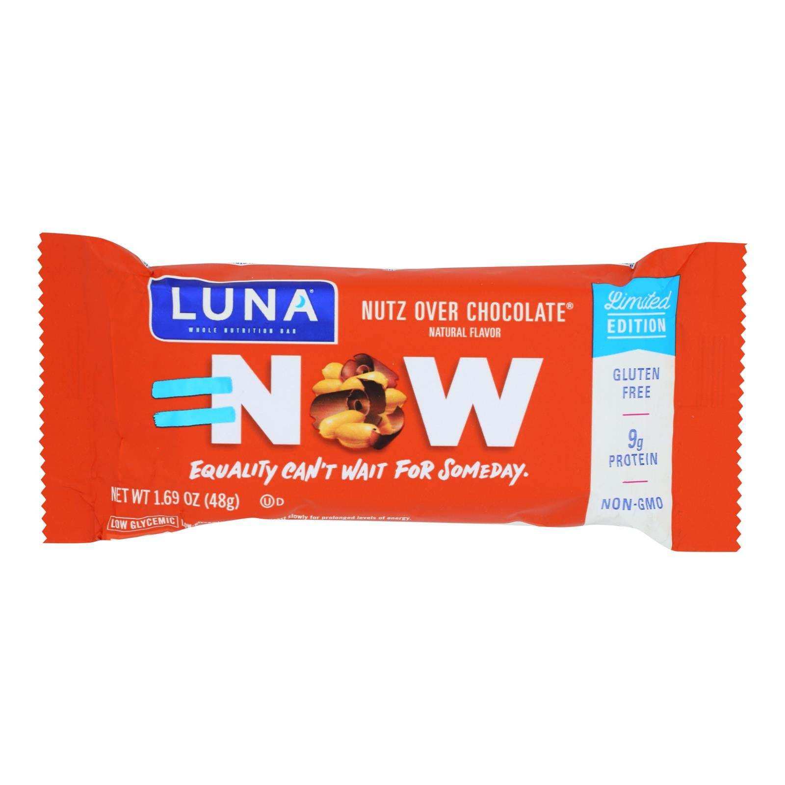 Clif Bar Luna Bar - Organic Nuts Over Chocolate - Case Of 15 - 1.69 Oz - Skoutley Outdoors LLC