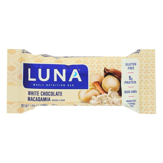 Clif Bar Luna Bar - Organic White Chocolate Macadamia Nut - Case Of 15 - 1.69 Oz - Skoutley Outdoors LLC