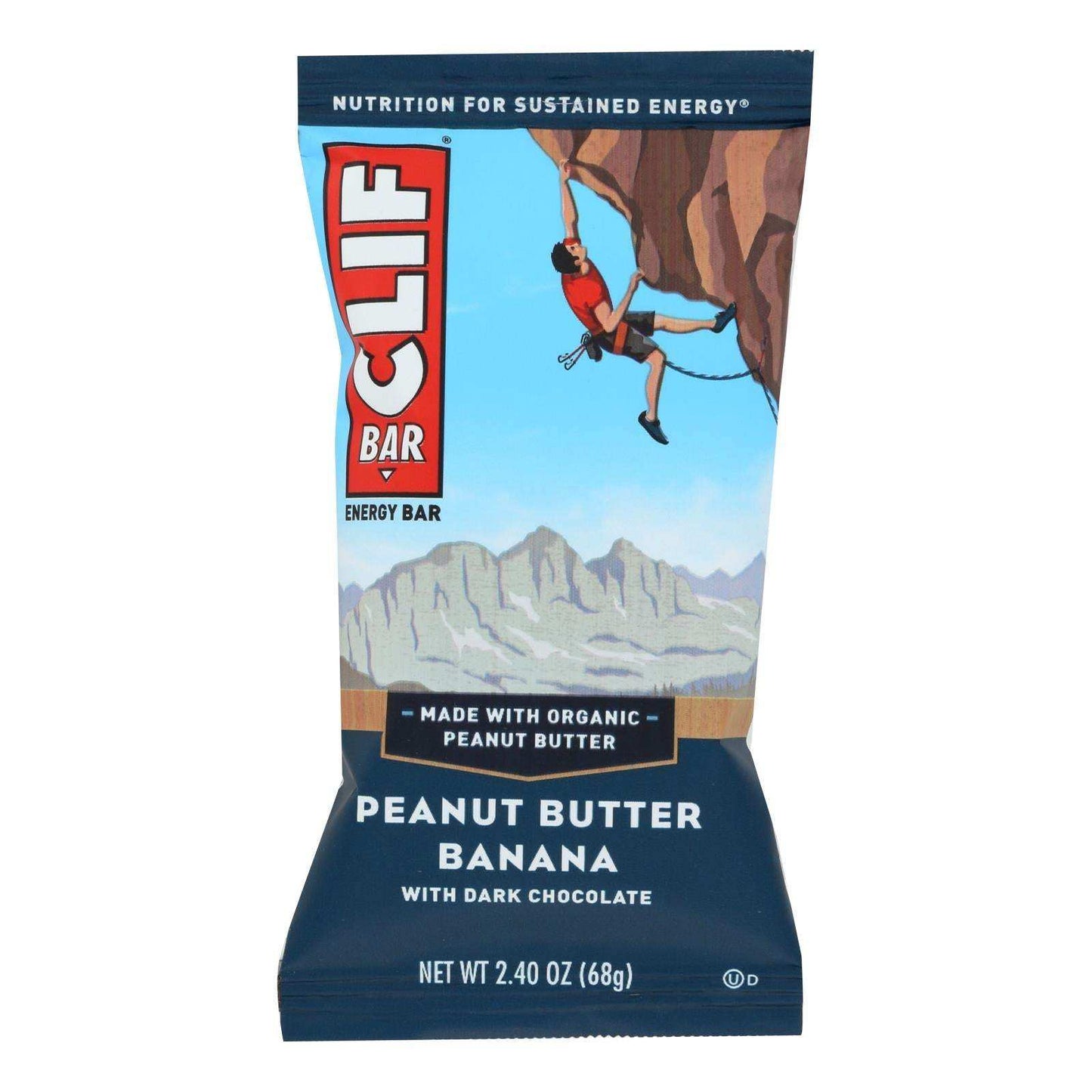 Clif Bar - Peanut Butter Banana With Dark Chocolate - Case Of 12 - 2.4 Oz - Skoutley Outdoors LLC