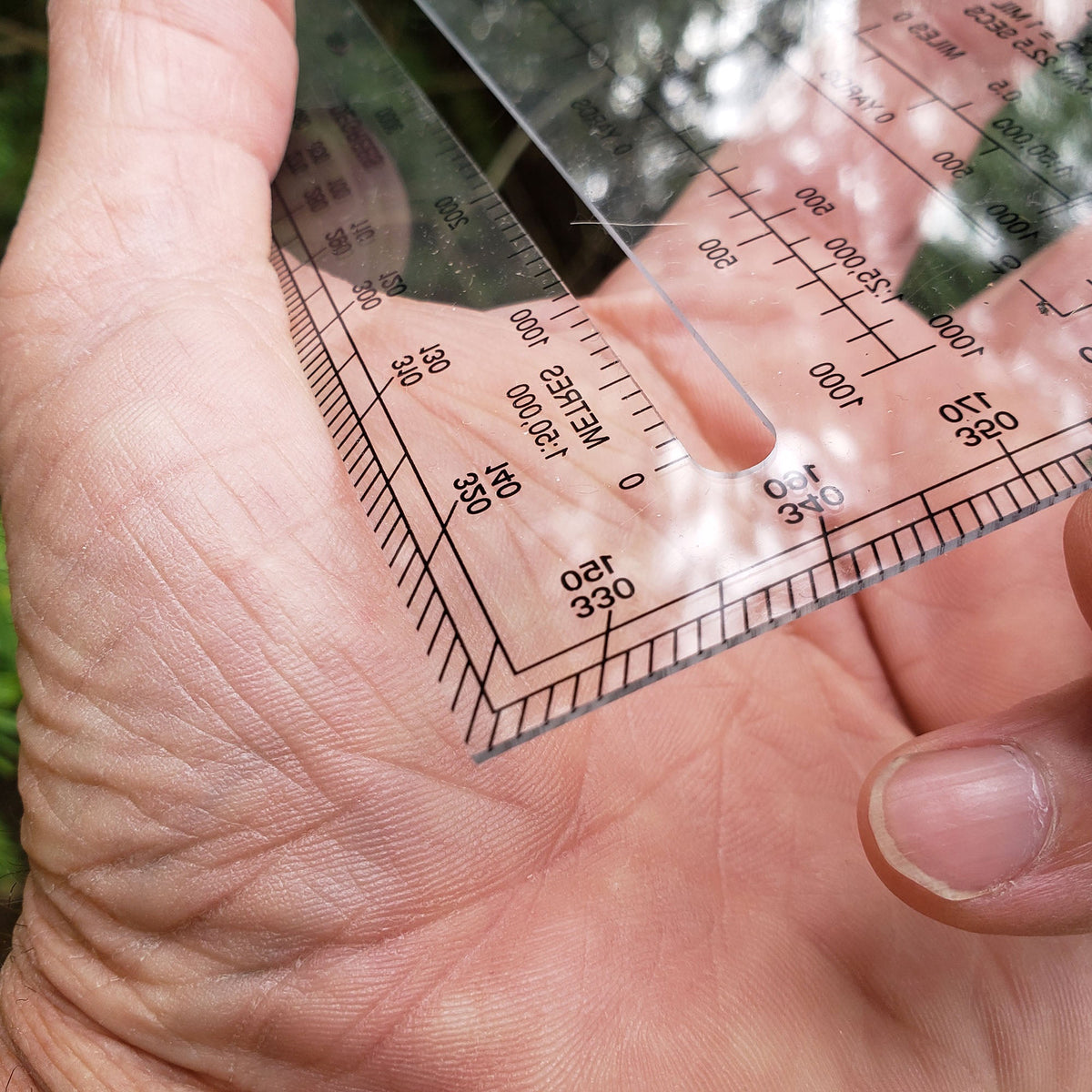 Military Map Protractor 2-Pack Set - Coordinate Scales for Map Reading ...
