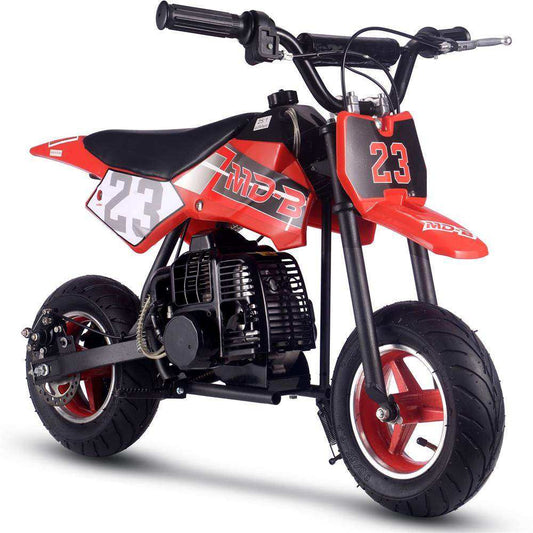 Mototec Db-02 50cc 2-stroke Kids Supermoto Dirt Bike Red - Skoutley Outdoors LLC
