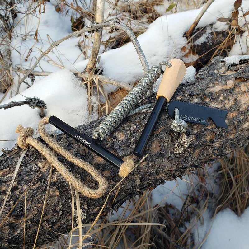 Load image into Gallery viewer, FireStorm XL 1/2" Ferro Rod &amp; Tinder Fire Starting Kit
