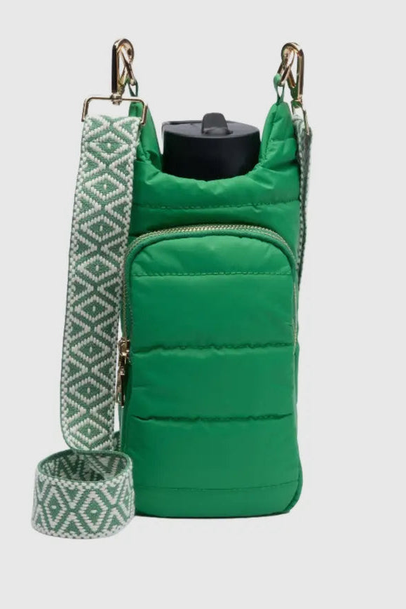 Load image into Gallery viewer, Quilted Quench Puffy Bottle Tote - GREEN
