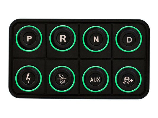 AEM EV 8 Button Keypad CAN Based Programmable Backlighting 30-8400