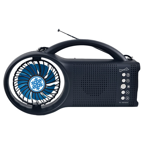 Load image into Gallery viewer, Supersonic Solar Power Bluetooth Speaker with FM Radio / LED Torch Light / Fan
