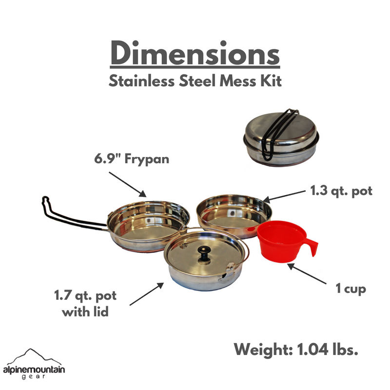 Load image into Gallery viewer, Stainless Steel Mess Kit

