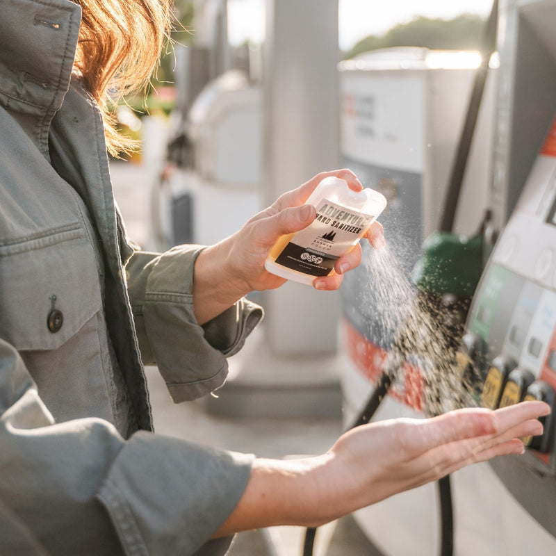 Load image into Gallery viewer, Tactical Molle Zipper Bag + Adventure Sampler Kit: 4 Shower Pouches, 1 Hand Sanitizer (80%), and 1 Deodorant
