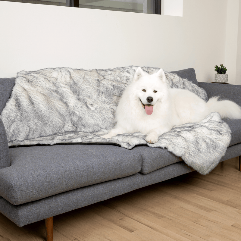 Load image into Gallery viewer, PupProtector™ Luxe Waterproof Faux Fur Blanket - Ultra Plush Arctic Fox
