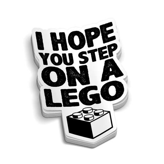 Step On A Lego Hard Hat Decal