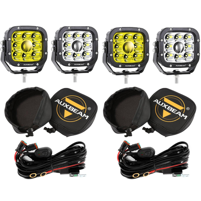 Load image into Gallery viewer, 5 Inch 110W White/Amber LED Driving Lights Pods Light for ATV UTV SIDE BY SIDE 4X4
