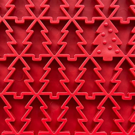 "Peace" Christmast Tree Dog Lick Mat | eMat Enrichment Lick Mat | SodaPup