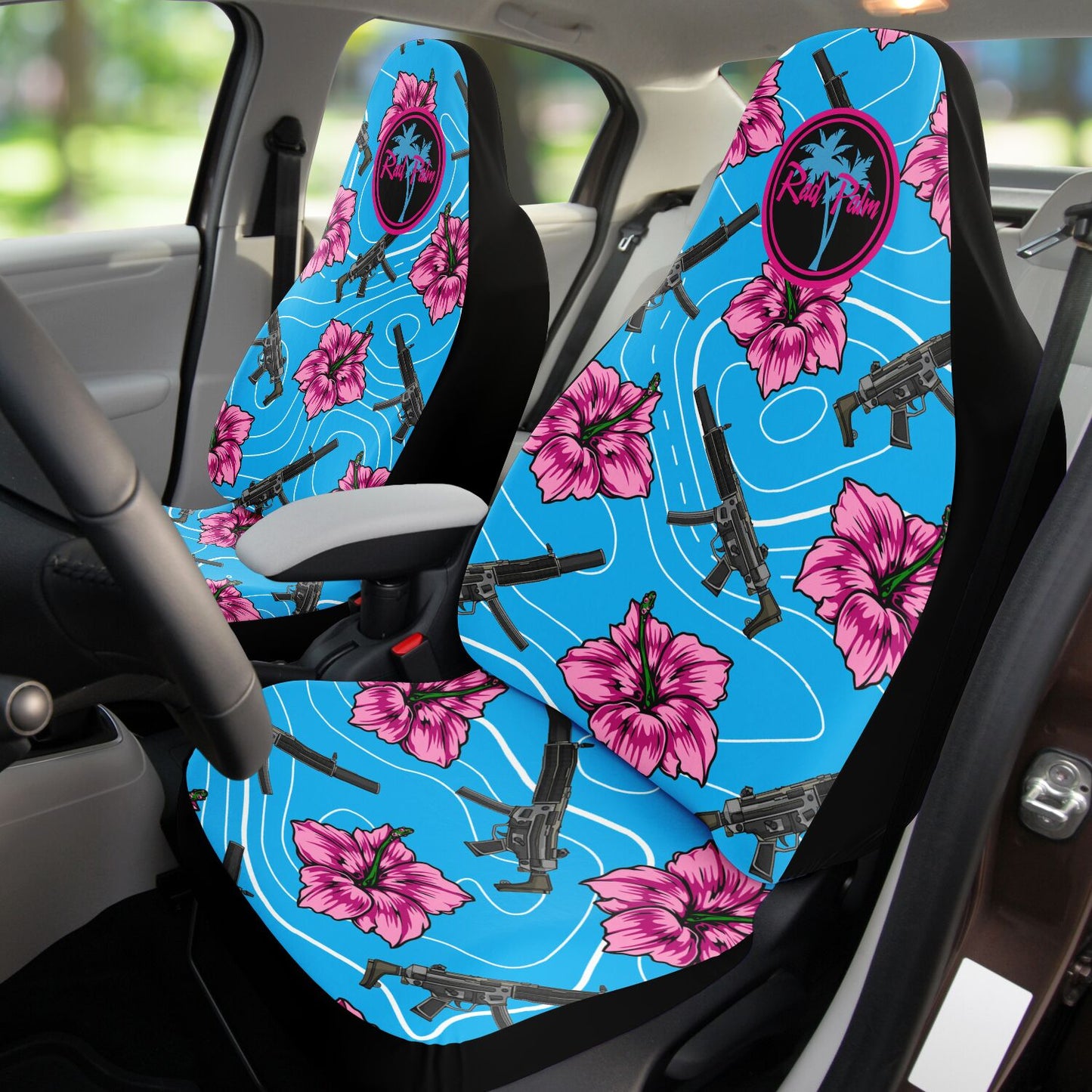Rad Palm High Capacity Hibiscus Seat Covers