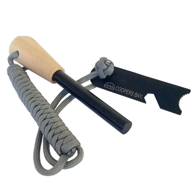 Load image into Gallery viewer, FireStorm X-Large 1/2" Ferro Rod &amp; Striker - Braided Paracord Lanyard
