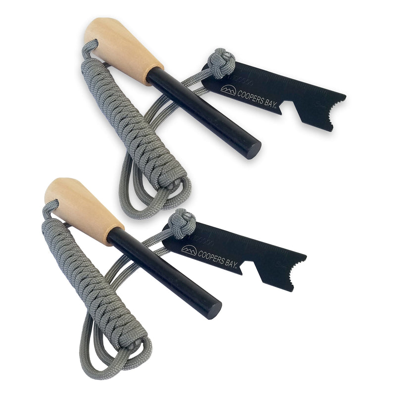 Load image into Gallery viewer, FireStorm X-Large 1/2" Ferro Rod &amp; Striker - Braided Paracord Lanyard
