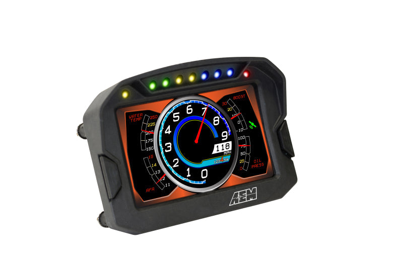 Load image into Gallery viewer, AEM CD-5LG Carbon Logging Digital Dash Display w/ Internal 10Hz GPS &amp; Antenna 30-5603

