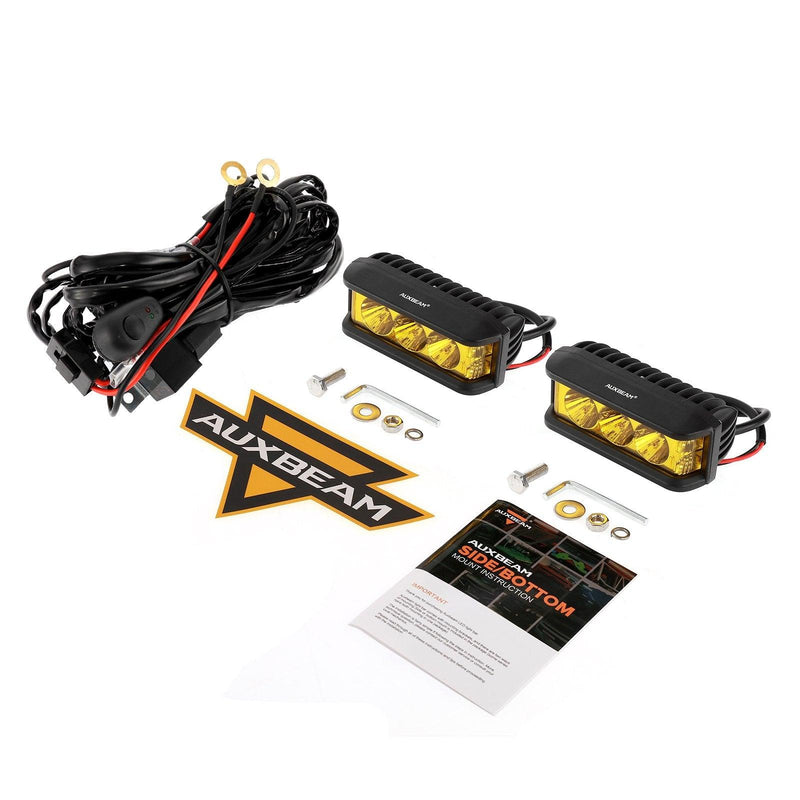 Load image into Gallery viewer, R5 Series | 5 Inch 68W Amber Square Side Shooter Spot Beam LED Pod Lights LED Light Bar
