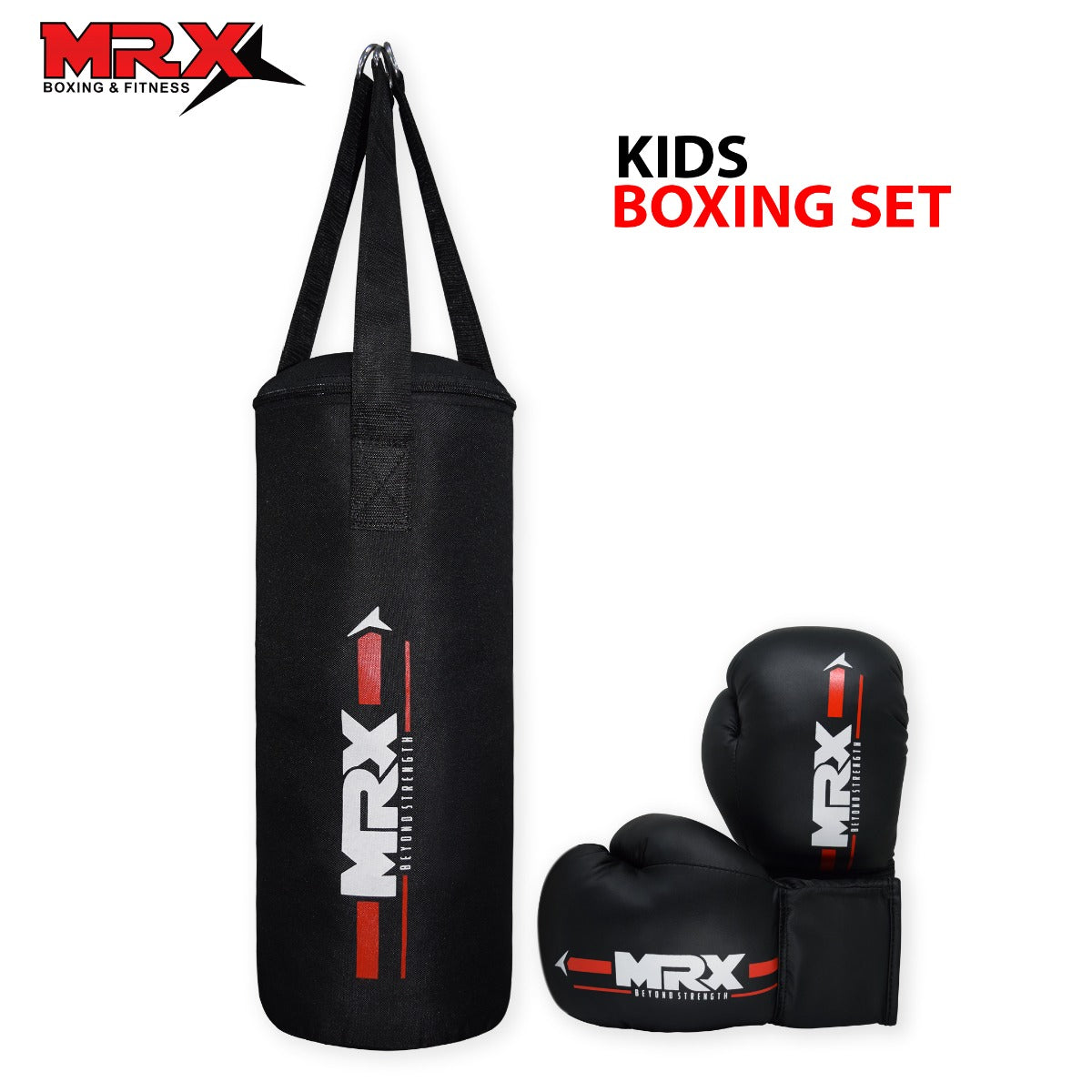 MRX Kids Boxing Gloves 6 Oz With Filled Punching Bag Boy Girls gift