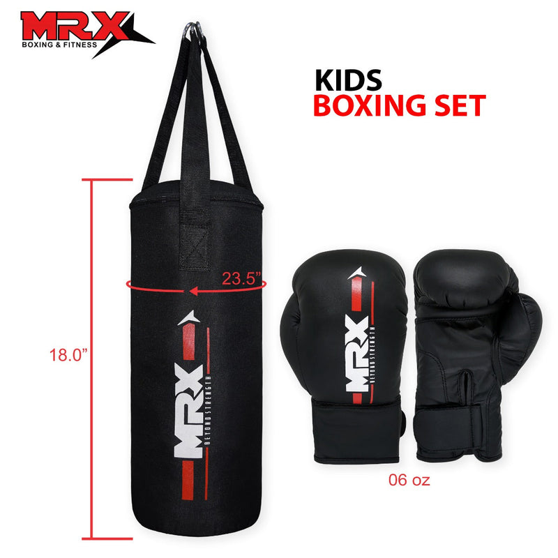 Load image into Gallery viewer, MRX Kids Boxing Gloves 6 Oz With Filled Punching Bag Boy Girls gift
